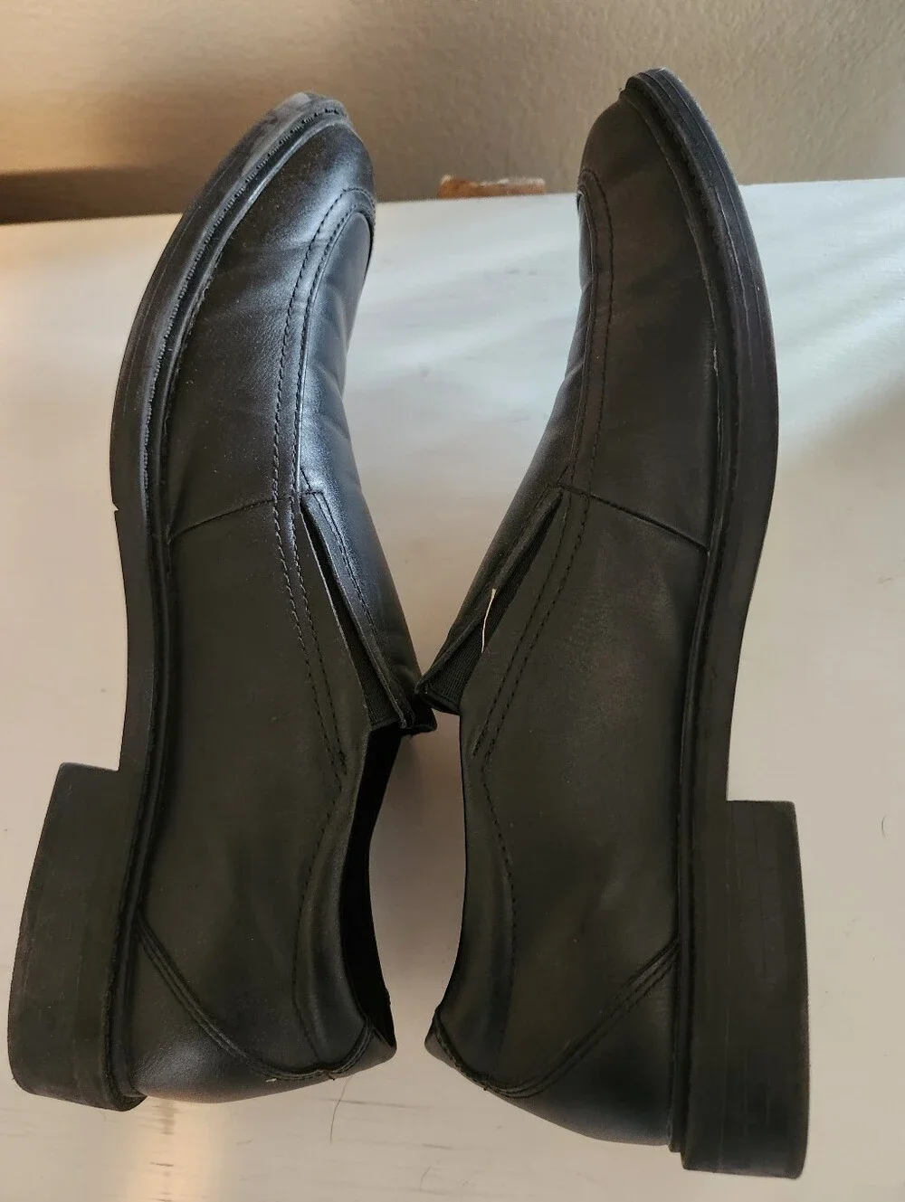 Men's Black Slip-On Dress Loafers - Good Fellow. Size 9.5.